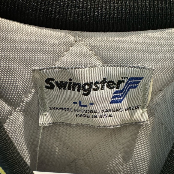 Vintage 80s Swingster Colorado University Satin Bomber Jacket SIZE: L - Picture 4 of 6